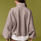 Checkered Piper Snap Button Sweater