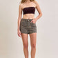Kenzie 3” Inseam High Rise Tiger Print Shorts by Hidden Denim
