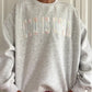 God Is Good Quilted Pastel Embroidered Sweatshirt