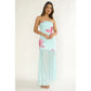 Blue Ridge Strapless Floral Open Back Maxi Dress