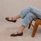 The Logan | Coffee Woven Ballet Fall Flat