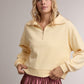 Scuba Collar Half-zip Drop Shoulder Sweatshirt