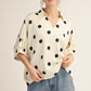 Agusta Polka Dot Satin Top Polka Dot Satin Top