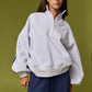 Bailey Snap Collar Varsity Sweatshirt