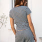 Marlowe Tee Classic Crewneck Stripe Short Sleeve T-Shirt
