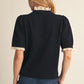 Flux Ruffle Detail Lovely Sweater Top