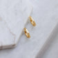 Hexagon Huggie Earrings - Gold or Silver