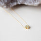 Faith Over Fear Gold Cross Necklace on Delicate Chain