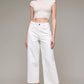 Nori Sea Salt Color Clean Summer Wideleg Jeans by Hidden Denim