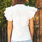 Maysvill eFlutter Ruffle Sleeve Top