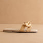 The Ginny | Natural Textured Bow Slide