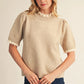 Flux Ruffle Detail Lovely Sweater Top