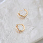 CZ Baguette Huggie Hoop Earrings