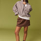 Checkered Piper Snap Button Sweater