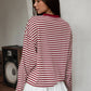 Marlowe Long Sleeve Top Classic Striped Long Sleeve Top