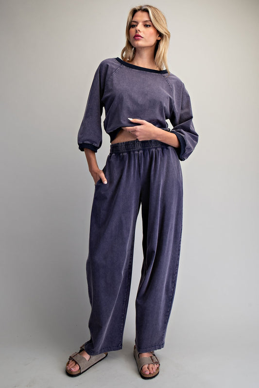 Marie Mineral Washed Barrell Sweatpants