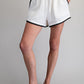 Scallop Hem Cotton Gauze Shorts