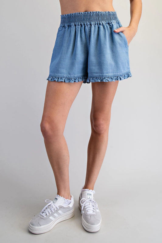Miami Ruffle Hem Shorts