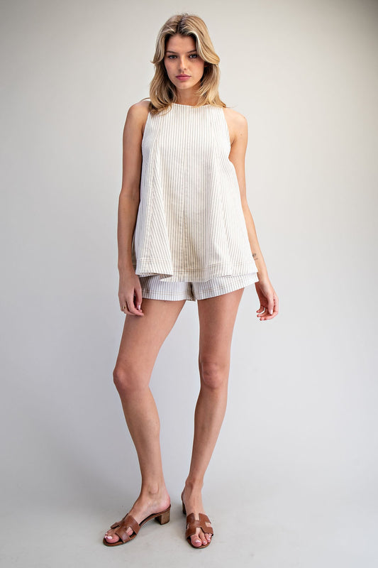 Novel Swing Top Mineral Washed Striped
