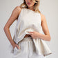 Novel Mineral Washed Striped Shorts