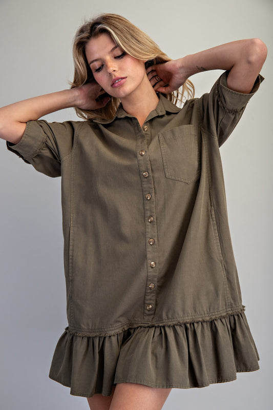 Boston Button Down Mini Dress