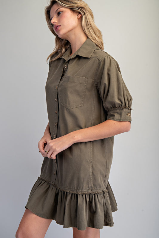 Boston Button Down Mini Dress