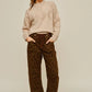 Ada Long Sleeve Textured High Neck Sweater