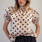 Mira Polka Dot Puff Sleeve Blouse