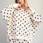 Rush Top Mineral Washed Polka Dot Sweatshirt