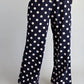 Ashville Pants with Polka Dot And Contrast Trim