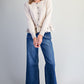 Chant Button Down Striped Hem Cardigan
