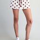 Depot Skort Polka Dot Contrast Trim Mini Skort