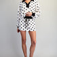Depot Skort Polka Dot Contrast Trim Mini Skort