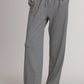 Imprint Pants Stripe Drawstring Knit Pants