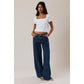 Logic Short Sleeve Square Neck Double Lined Top