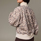 Juliette Leopard Print Snap Button Sweatshirt