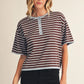 Aura Lightweight Stripe Sweater Top