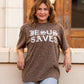Jesus Saves Leopard Unisex Tee