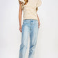 Berea Layered Flutter Short Sleeve Stripe Top