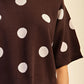 Enzo Round Neck Polka Dot Sweater
