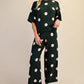 Enzo Round Neck Polka Dot Sweater