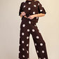 Enzo Knit Polka Dot Knit Pants