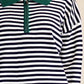 Jude Contrast 1/4 Zip Stripe Sweater