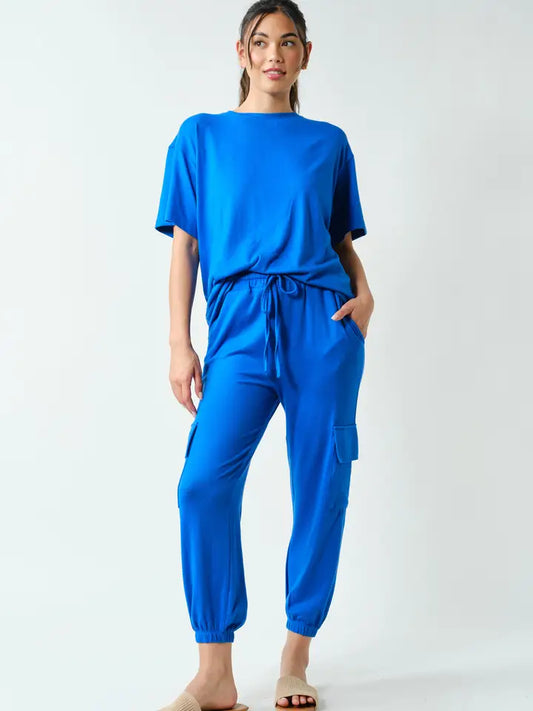 Brushed Hacci Cargo Lounge Jogger Pant