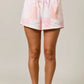 Tessa Shorts Patch Work Printed Sweat Shorts with Drawstring