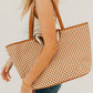 Woven Tiffany Organizer Tote Bag