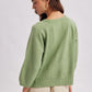 Matcha 3/4 Sleeve Pullover Sweater