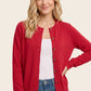 Drew Solid Button Down Long Sleeve Sweater
