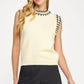 Winchester Embroidered Sleeveless Knit Tank Top