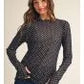 Palmer Polka Dot Mesh Top
